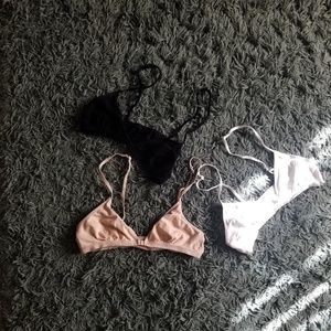 381. set of simple bralettes